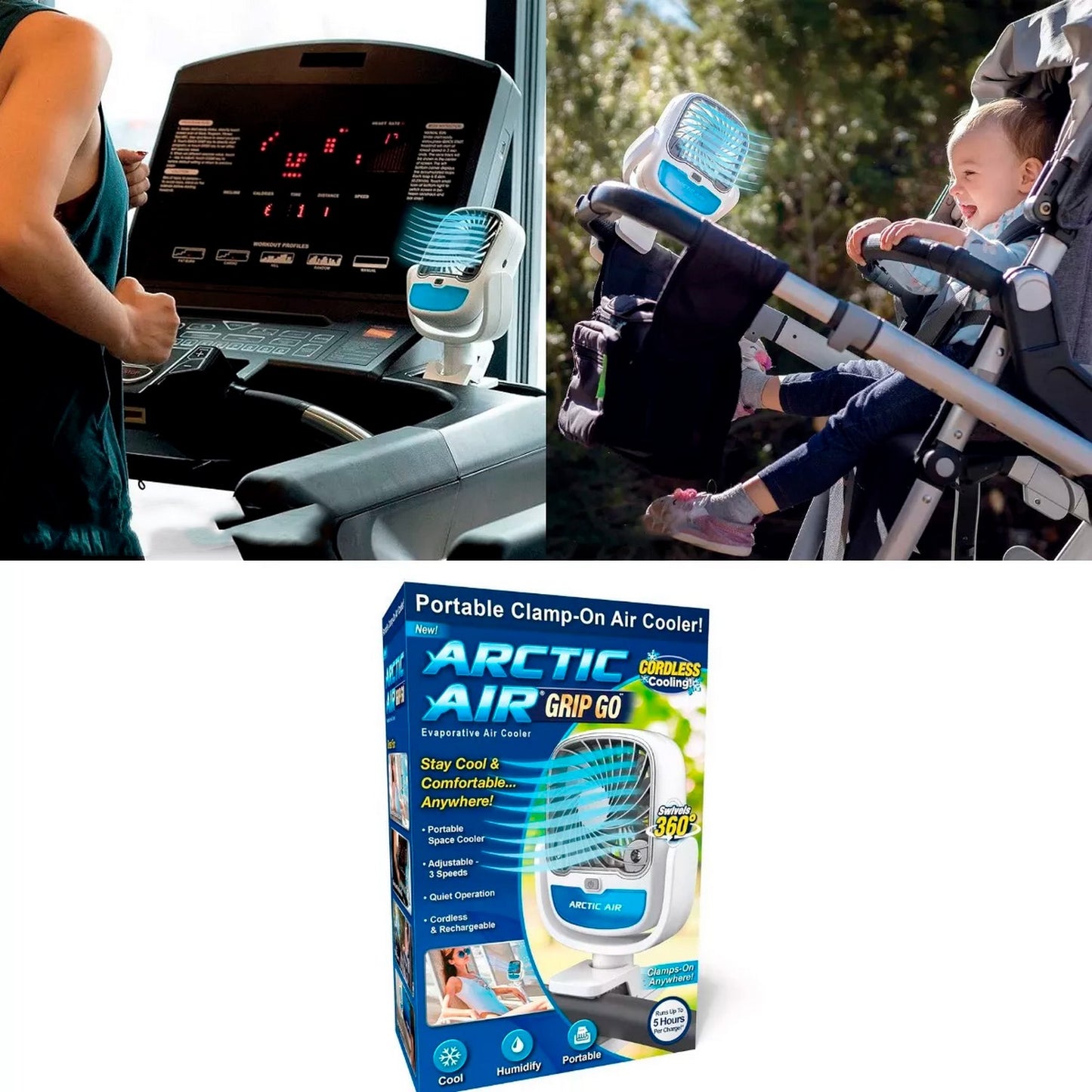 Abanico Enfriador de Aire Portátil – Tu alivio perfecto para los días calurosos